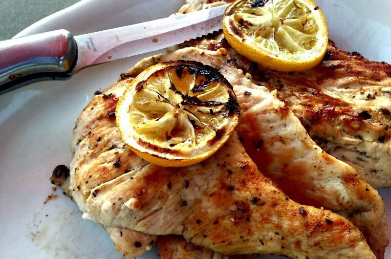 Grilled Lemon and Herb Chicken. Summer Night Perfection.